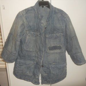 Magnolia Pearl Love Militia Denim Puff Jacket
